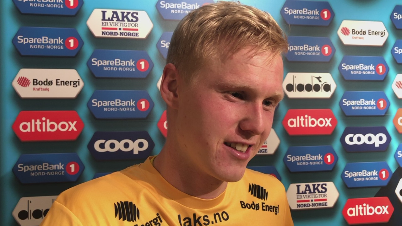 Vegard Bergan etter seieren mot Molde